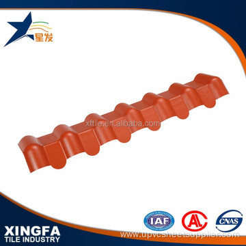 Anti-UV PVC ASA Plastic Tilted Roof Ridge Tile